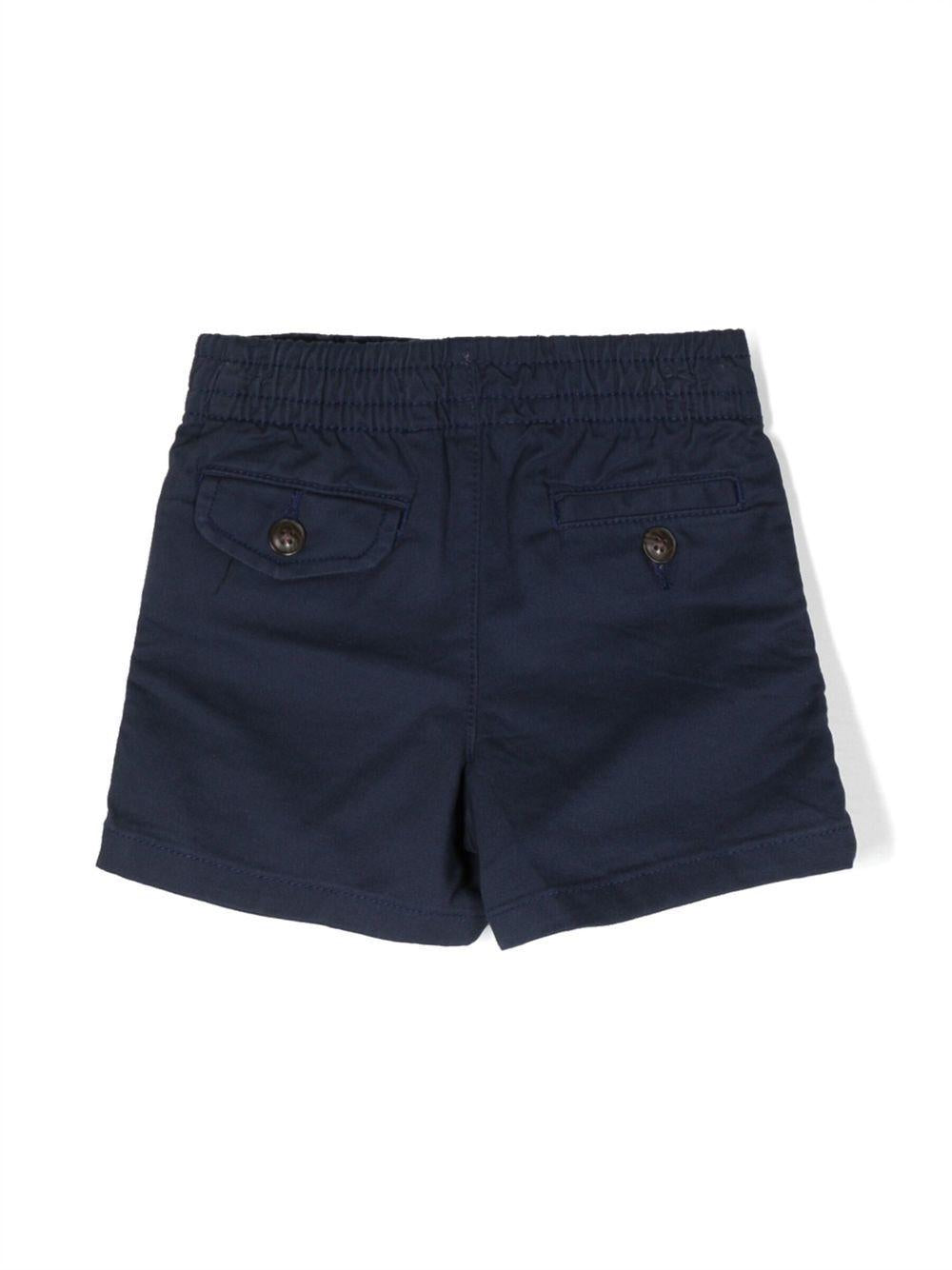 Shorts per neonato Polo Ralph Lauren Kids blu con ricamo Polo Pony sul davanti 320855350 011 Ralph Lauren kids