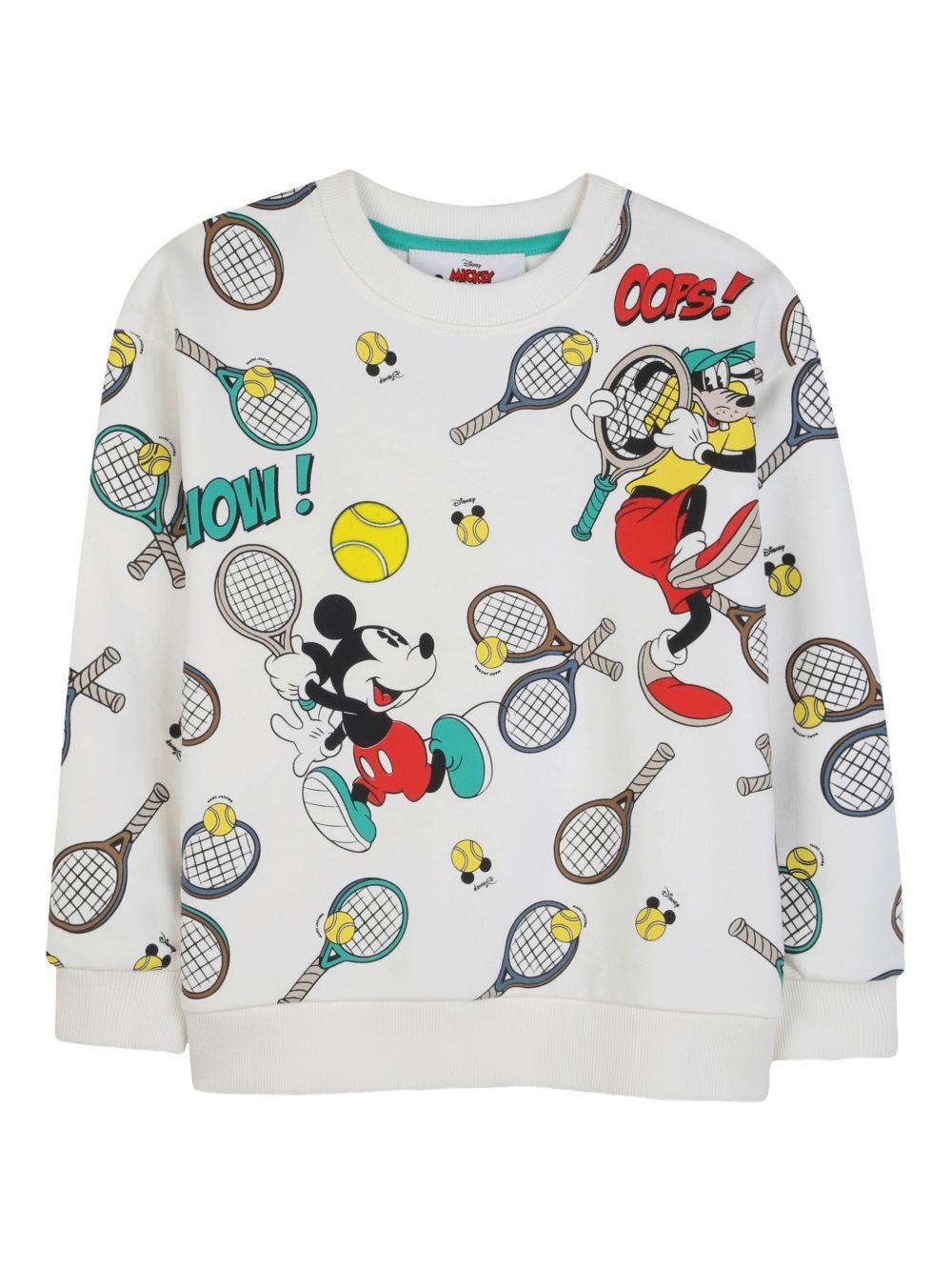 Felpa per bambino The Marc Jacobs Kids x Disney bianca con stampa grafica all-over W60780 126 THE MARC JACOBS KIDS