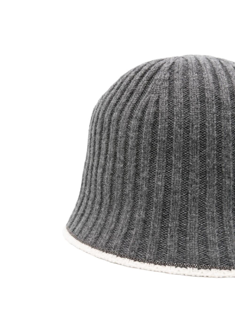 Berretto con catena Monili per bambina Brunello Cucinelli Kids grigio BCAP99315 CD513 BRUNELLO CUCINELLI KIDS