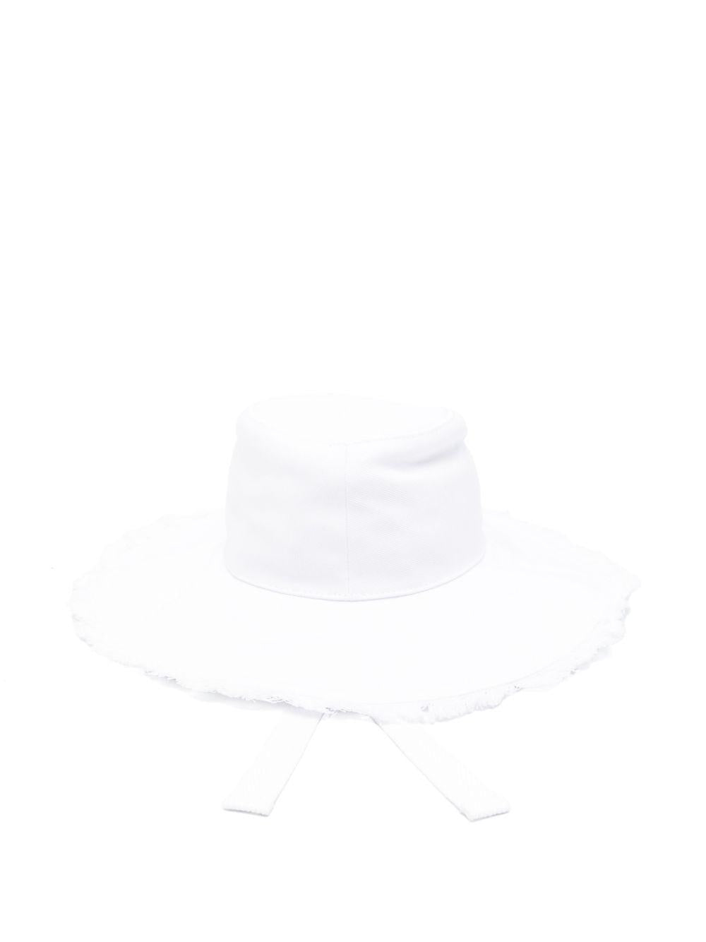 Cappello per bambina Elisabetta Franchi La Mia Bambina bianco con dettaglio logo EFCP031CCA034 0004 ElISABETTA FRANCHI