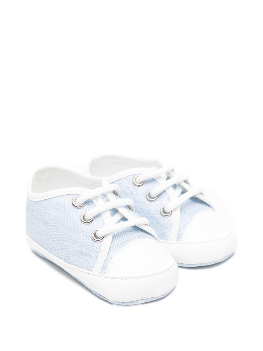 Scarpine primi passi per neonato Colorichiari azzurre con dettaglio a righe MN958468 4884 53 COLORICHIARI KIDS