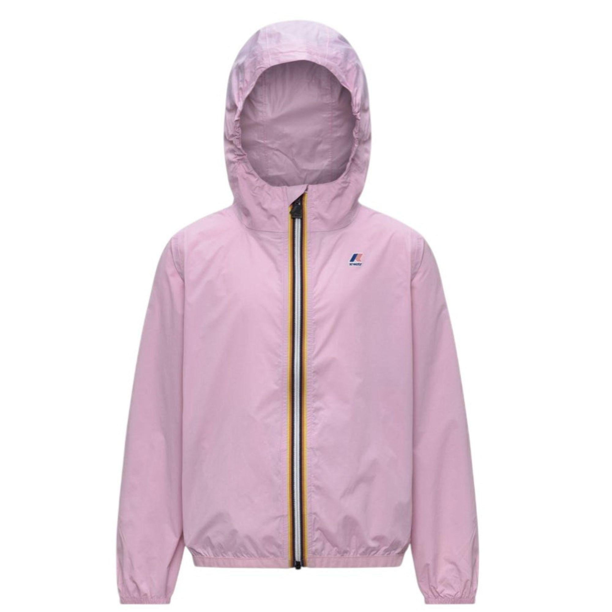 Giubbino P. Le Vrai 4.0 per bambina K Way Kids rosa con chiusura con zip K61336W V18 K-WAY KIDS