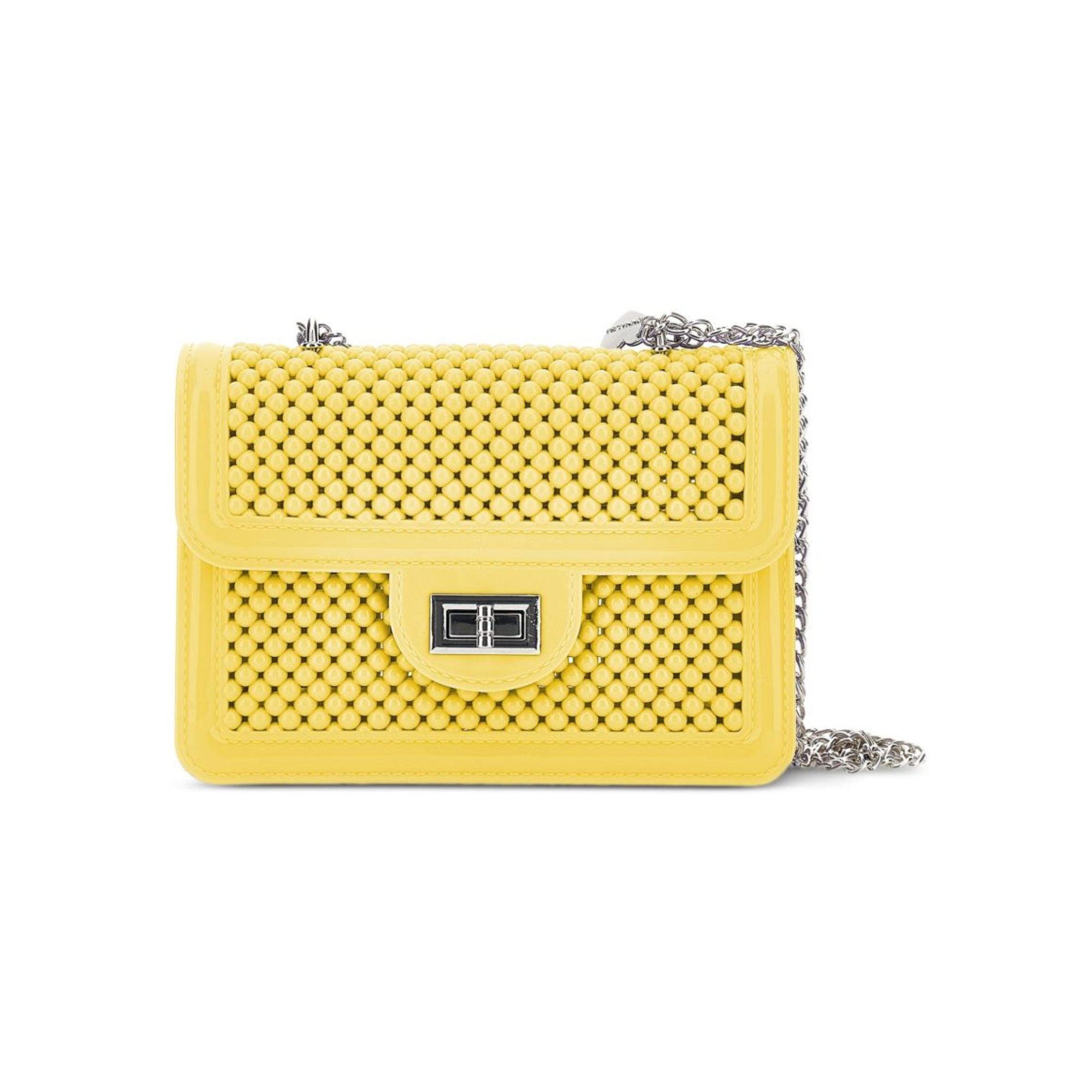 Borsa per bambina Monnalisa giallo con design con perline 17G000 7061 0015 MONNALISA KIDS