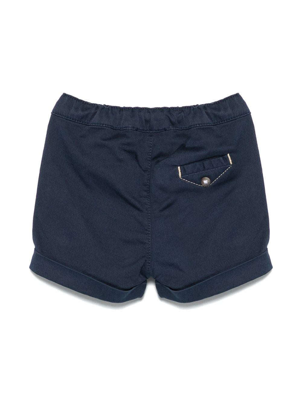 Shorts con risvolto per neonato Tartine & Chocolat blu con tasca finta CA26131 04 TArtine & Chocolat