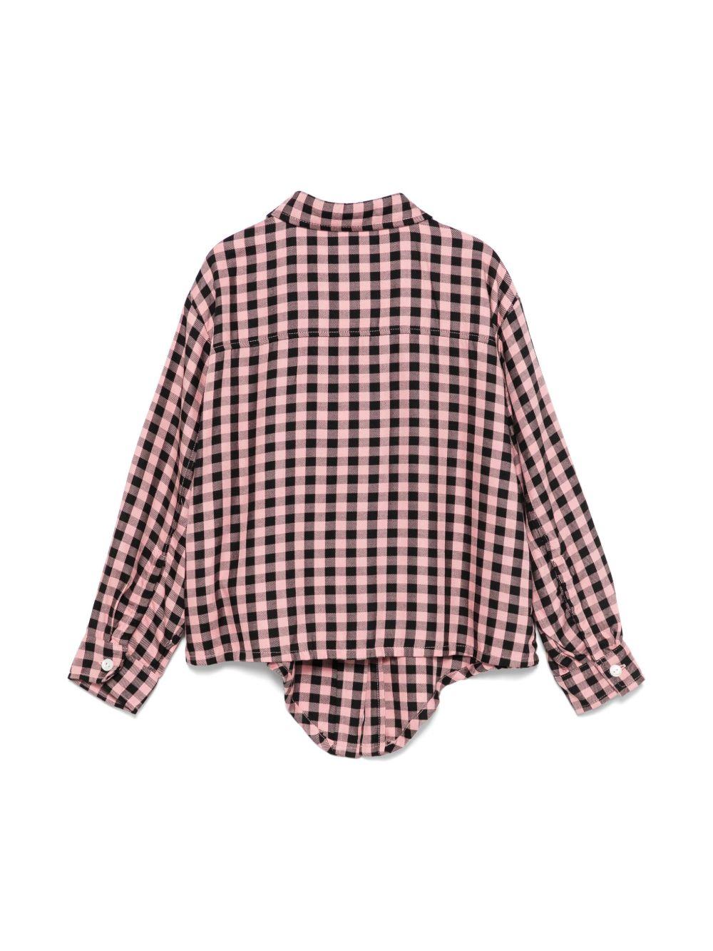 Camicia per bambina Molo Rafa rosa con dettaglio con nodo 2S25C201 9260 MOLO