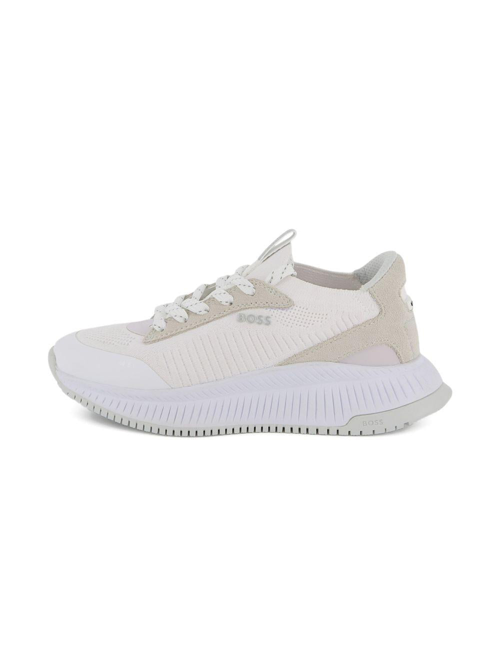Sneakers per bambino Boss Kids bianche con inserti J53173 10P BOSS KIDS