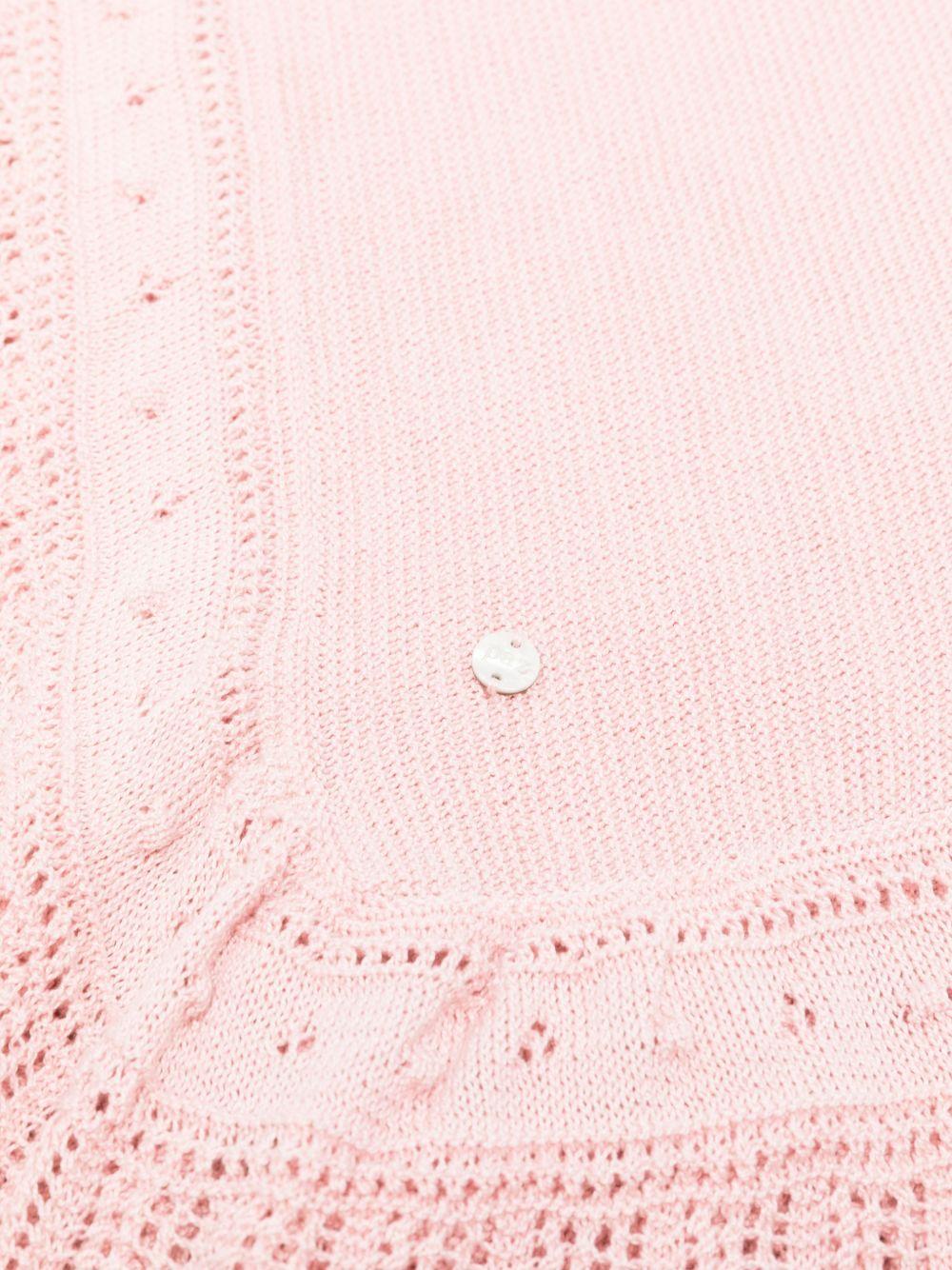 Coperta per neonata Paz Rodriguez rosa con bordo smerlato 029-123269 37 PaZ RODRIGUEZ