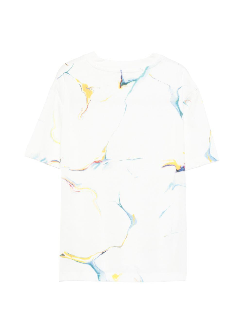 T-shirt per bambino Stella McCartney Kids bianca con dettagli grafici TY8C21 Z3478 101BC STELLA McCARTNEY KIDS
