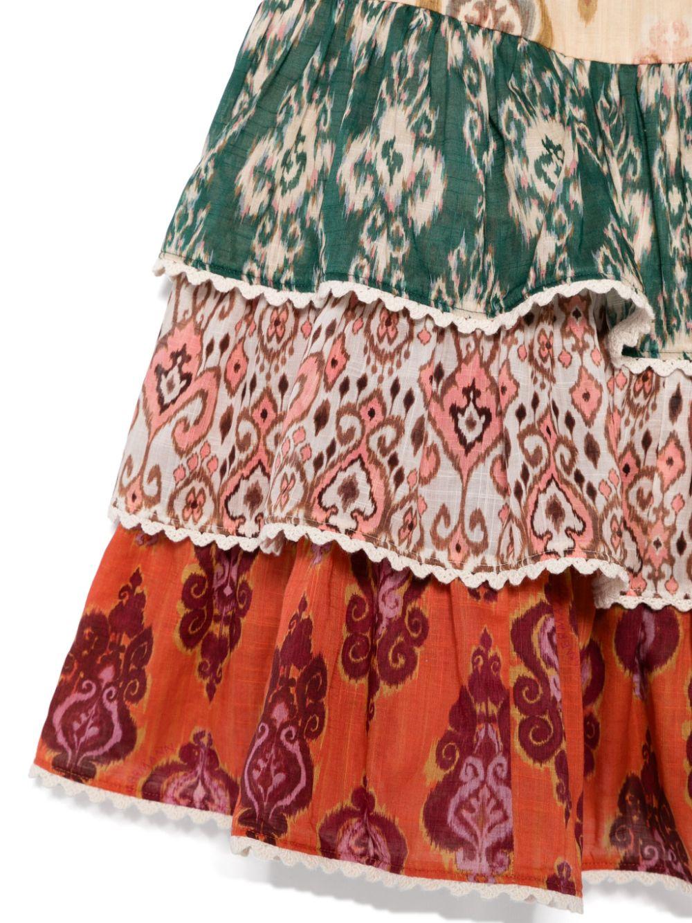 Abito per bambina ZIMMERMANN Kids Wylie multicolore con stampa grafica all-over 1266DR S251 ZIMMERMANN KIDS