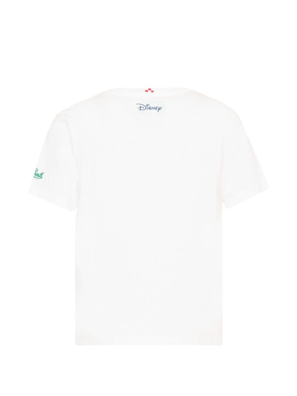 T-shirt per bambino MC2 Saint Barth Kids bianca con dettaglio Mickey Mouse POT0002 02728L MC2 ST. BARTH KIDS