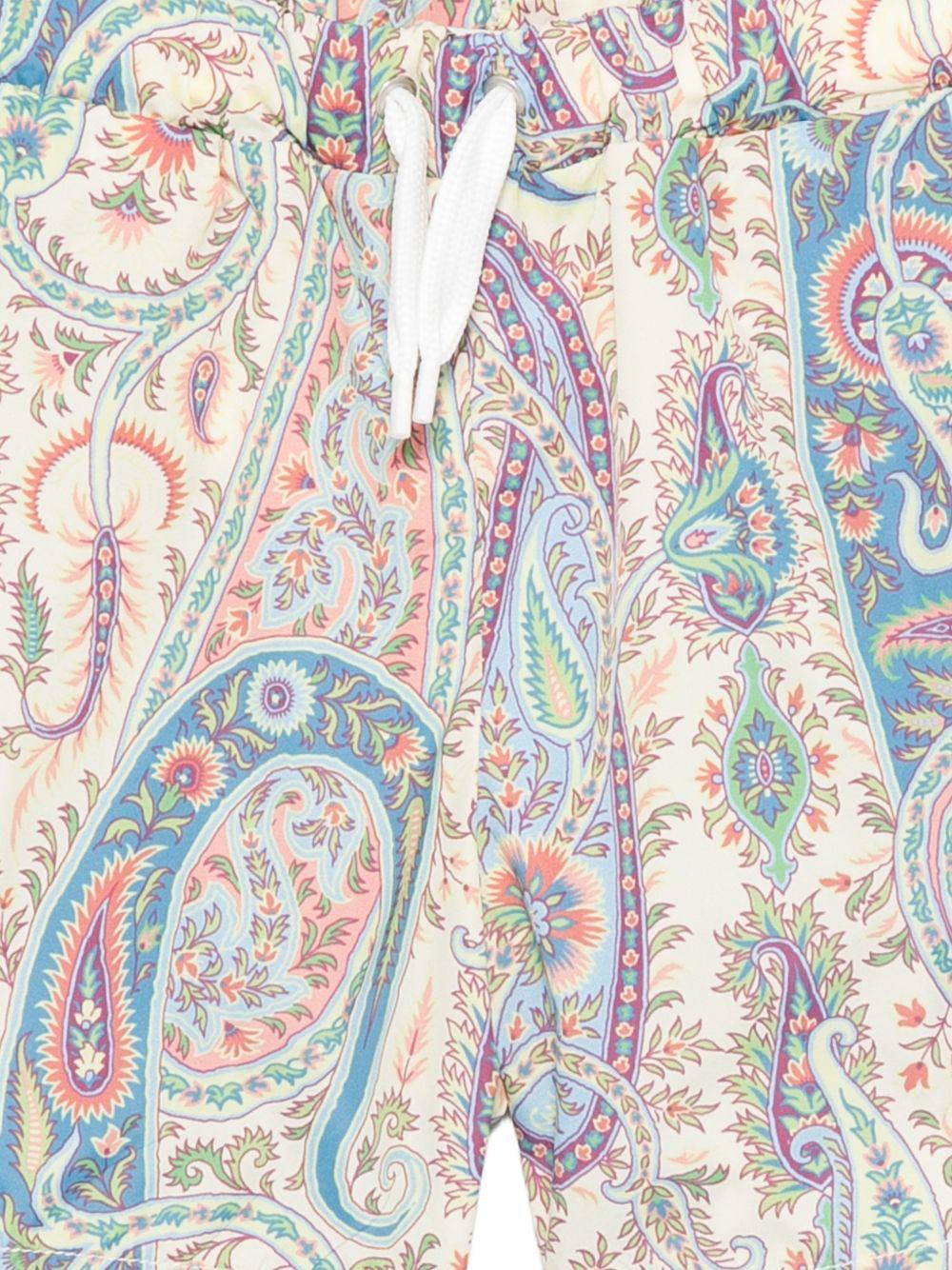 Costume da bagno per bambino Etro Kids beige con stampa paisley GYCP19 N0433 107MC ETRO KIDS