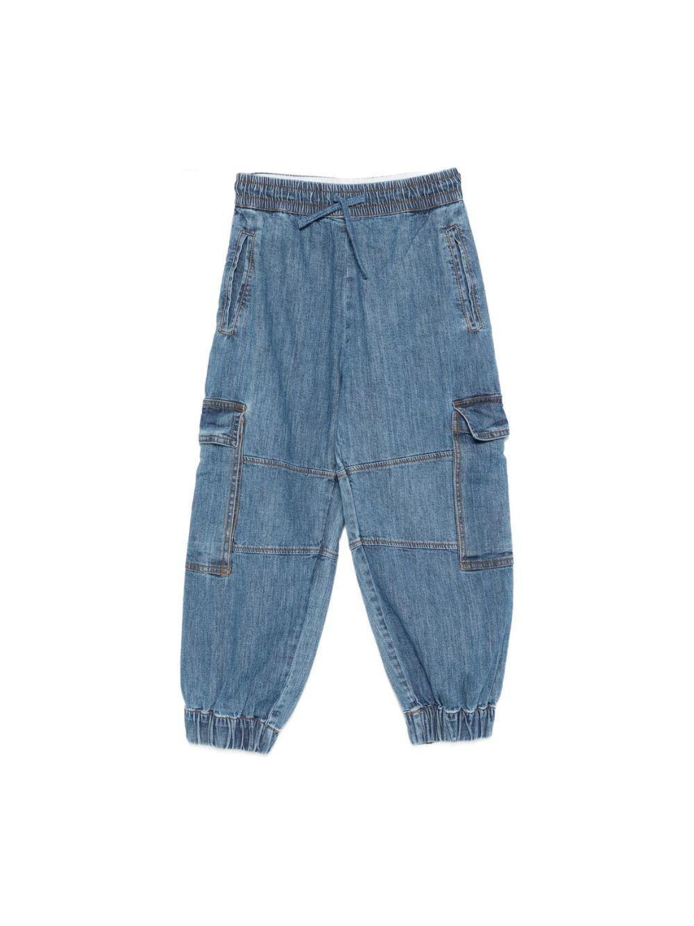Pantaloni per bambino Molo denim con vita elasticizzata 2S26I107 2192 MOLO KIDS