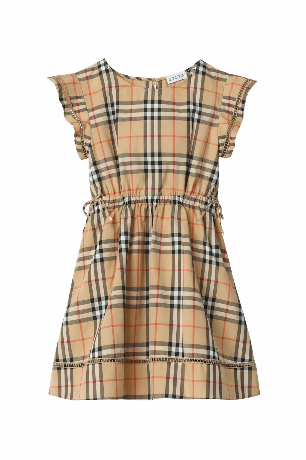 Abito per bambina Burberry Kids beige con motivo Vintage Check 8117158 B9368 BURBERRY KIDS