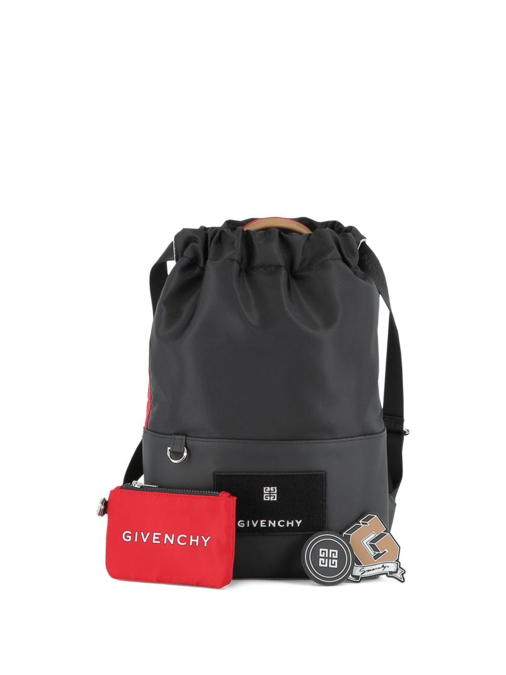 Zaino per bambini Givenchy Kids nero con applicazione con logo H30906 09B GIVENCHY KIDS