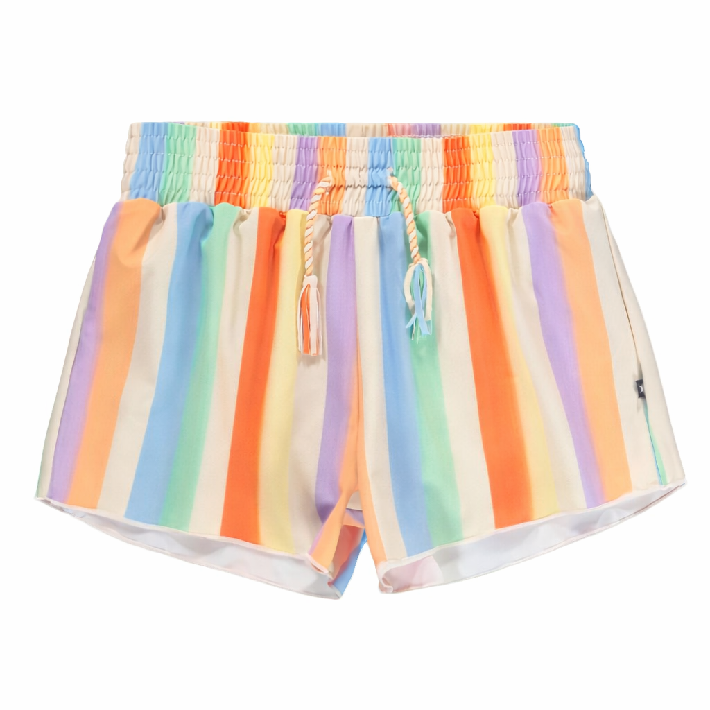 Shorts per bambina Molo Nicci multicolore con motivo a righe 8S26P301 9525 MOLO KIDS