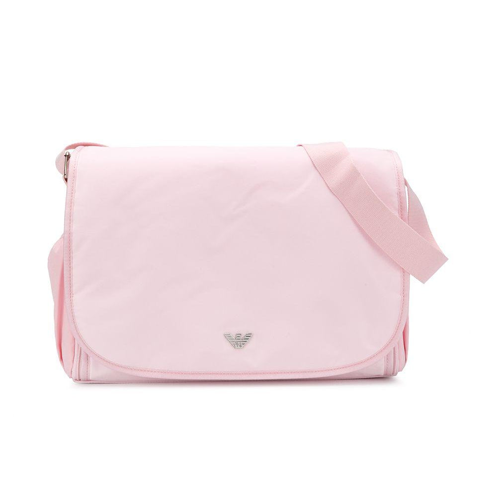 Borsa fasciatoio per neonata Emporio Armani Kids rosa con placca con logo 402145 CC904 00070 EMPORIO ARMANI KIDS