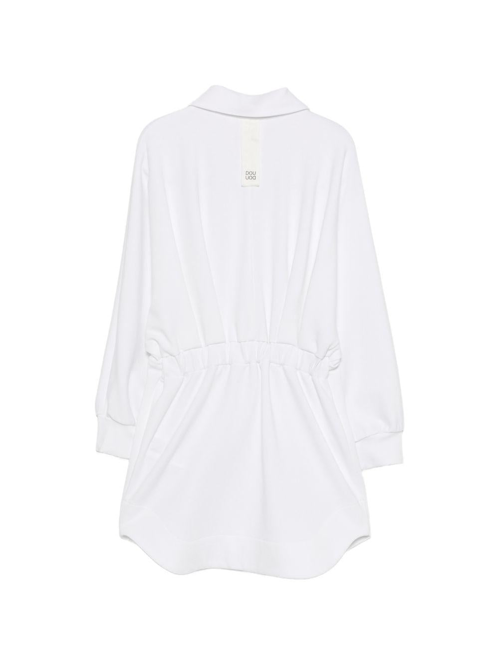 Abito per bambina Douuod Kids bianco con colletto classico DY1A60 J0371 100 DOUUOD KIDS