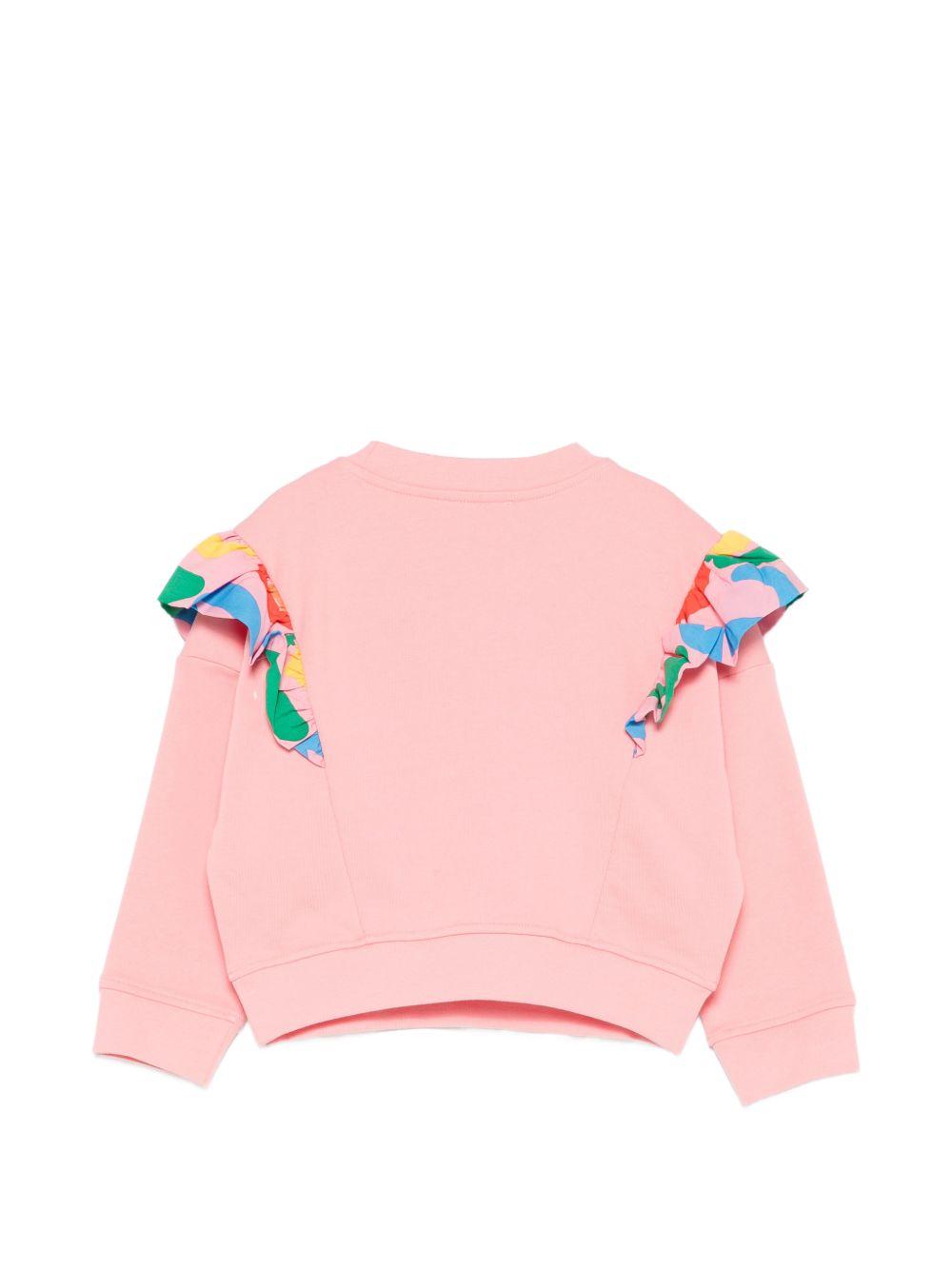 Felpa per bambina Stella McCartney Kids rosa con ruches TY4A70 Z0499 509 STELLA McCARTNEY KIDS