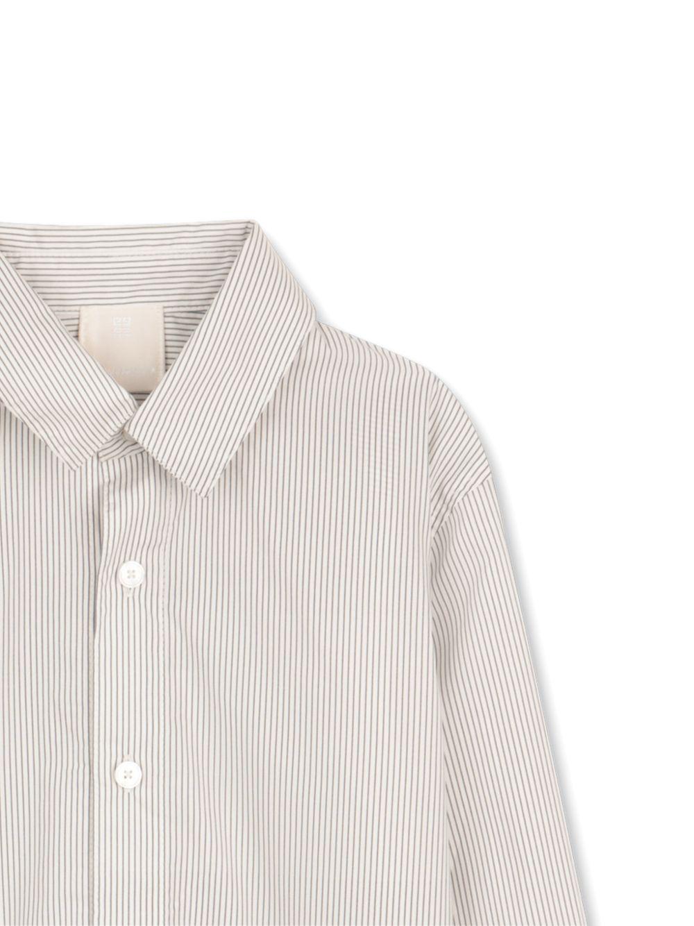 Camicia per bambino Givenchy Kids beige con motivo a righe H31082 N78 GIVENCHY KIDS