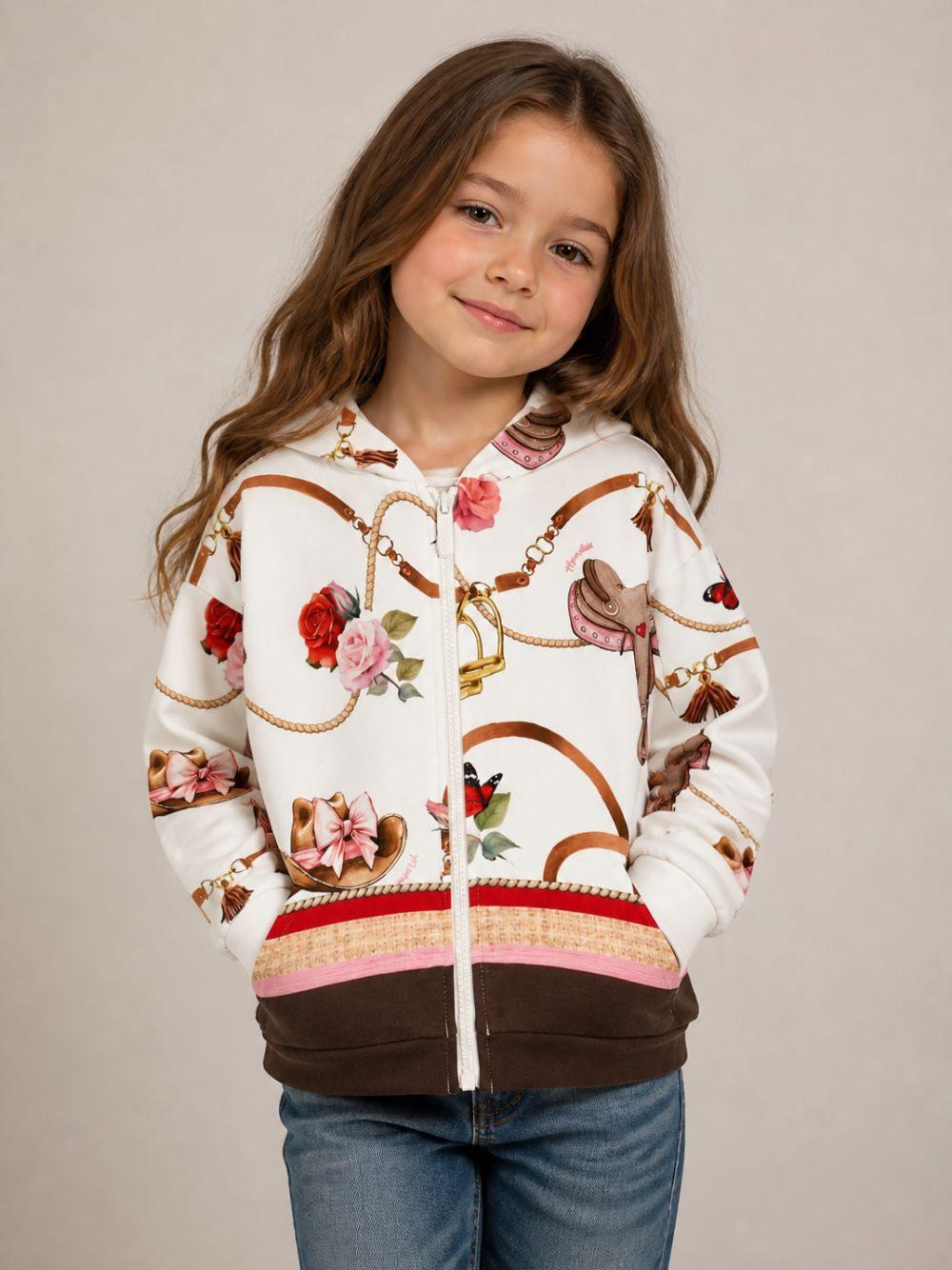 Felpa per bambina Monnalisa Kids bianca con stampa grafica Toy Story 19H800 8005 029F MONNALISA KIDS