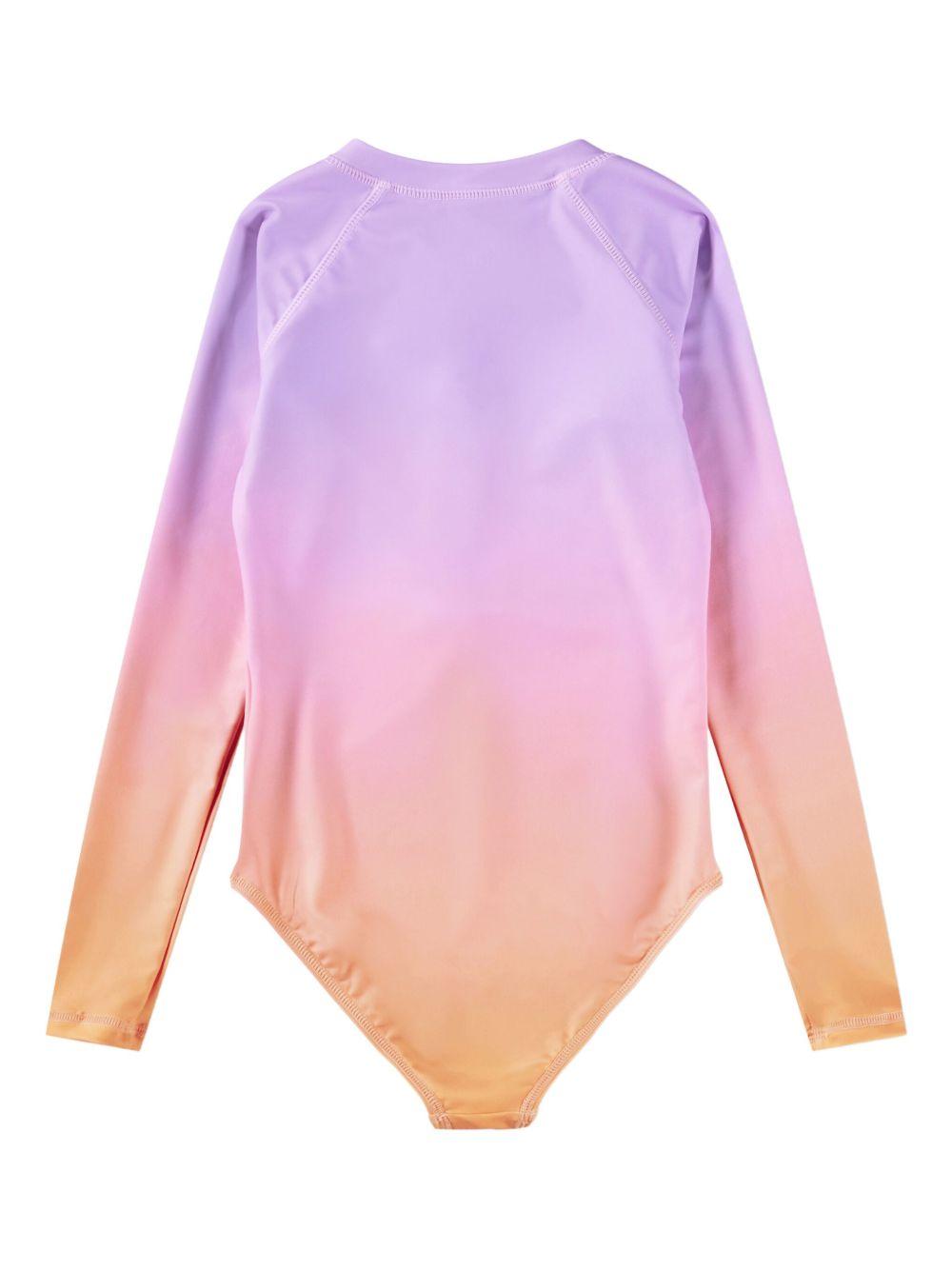 Costume intero Necky per bambina Molo viola con zip sul davanti 8S26P516 5225 MOLO