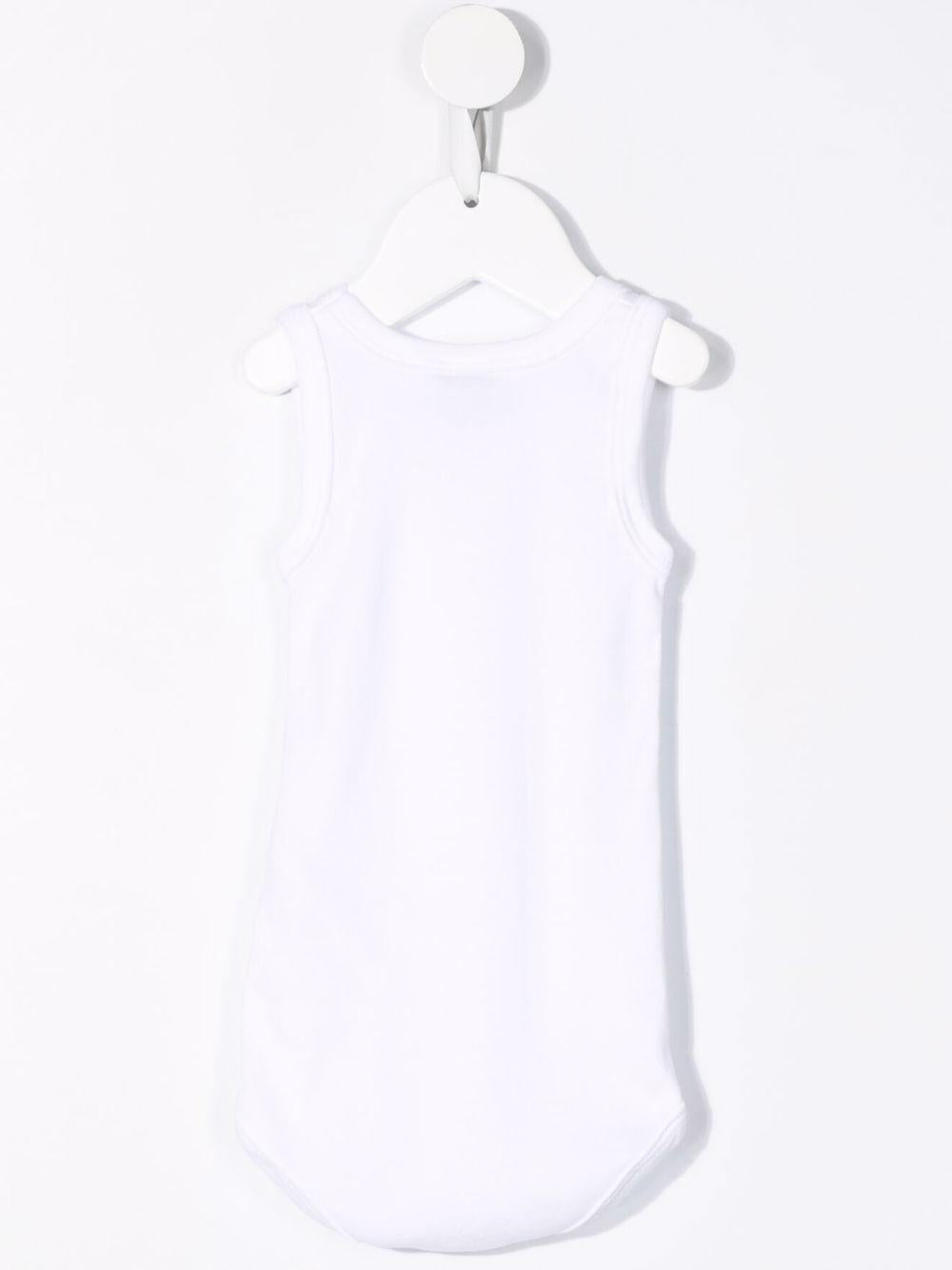 Set di due tutine per neonati Petit Bateau bianche con scollo rotondo A01T5 00 PETIT BATEAU