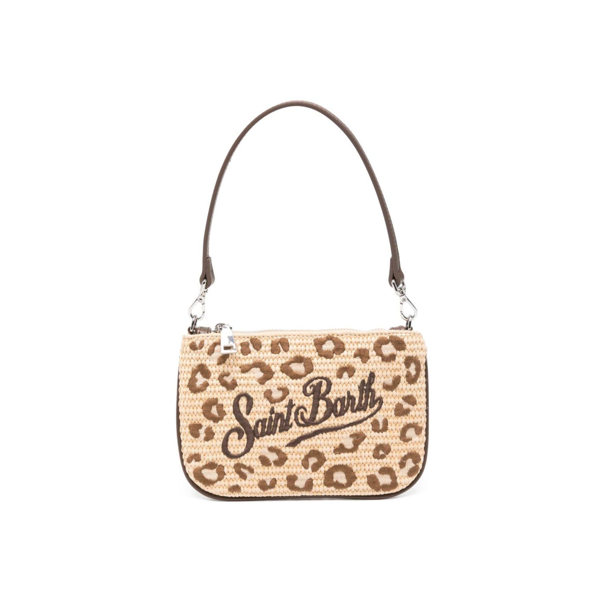 Pochette Parisienne MC2 Saint Barth beige con stampa leopardata PARM002 00349L MC2 ST. BARTH KIDS