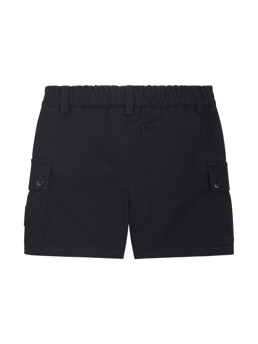 Shorts per neonato Dolce & Gabbana Kids blu con tasche laterali L13Q73 FUFL3 B3681 DOLCE & GABBANA KIDS