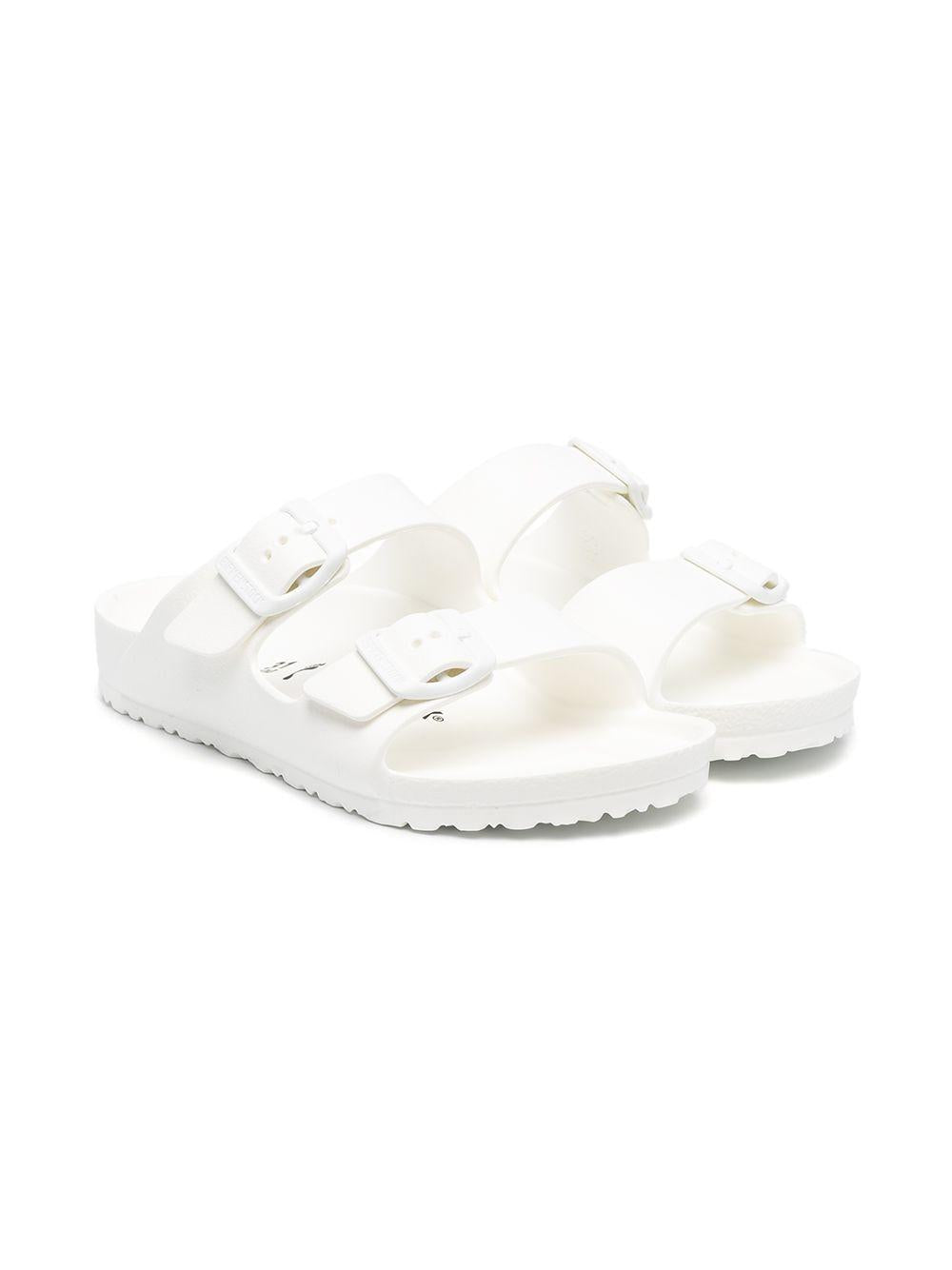 Sandali per bambini Birkenstock Kids bianchi con doppia fibbia 1018941 WHITE BIRKENSTOCK KIDS