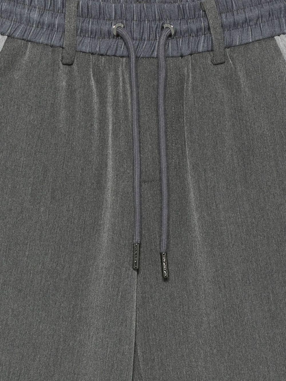 Pantaloni per bambino John Richmond Junior grigio con coulisse in vita RBA25102PA GREY STEEL JOHN RICHMOND JUNIOR