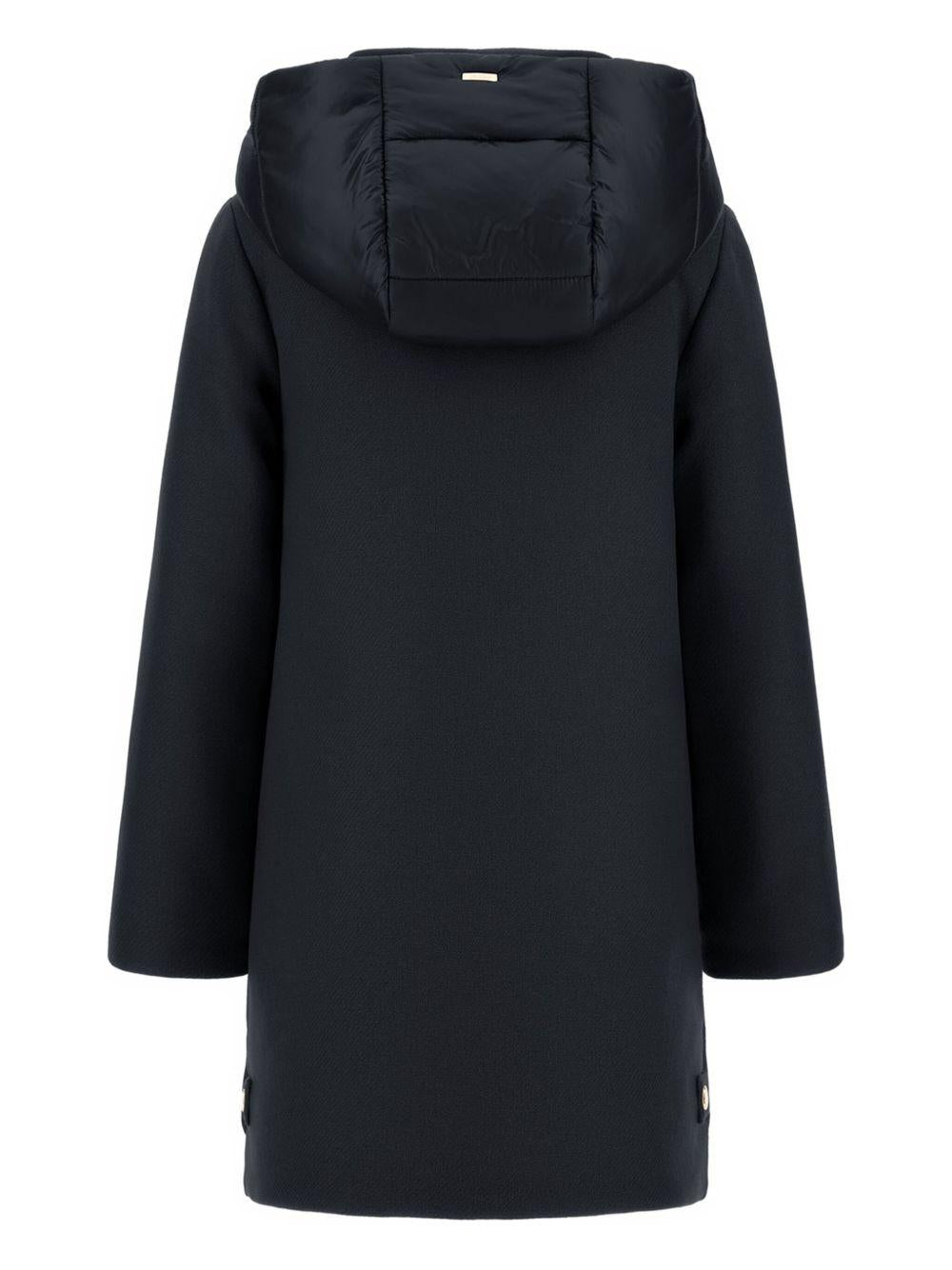 Cappotto per bambina Herno Kids blu con collo alto GC000049G33344 9202 HERNO KIDS