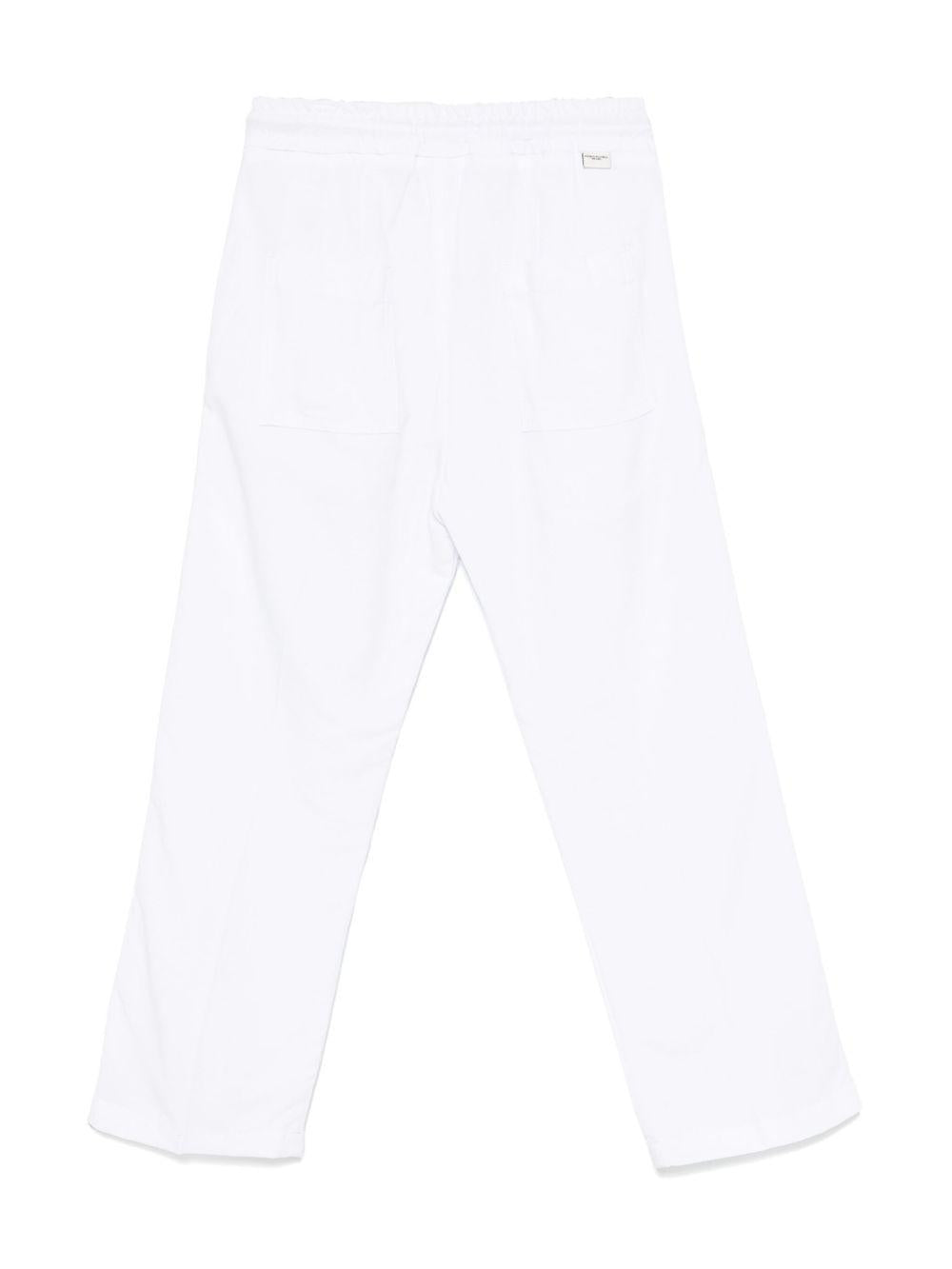 Cargo in cotone per bambino Paolo Pecora Kids bianco con coulisse PP4006 GESSO PAOLO PECORA KIDS
