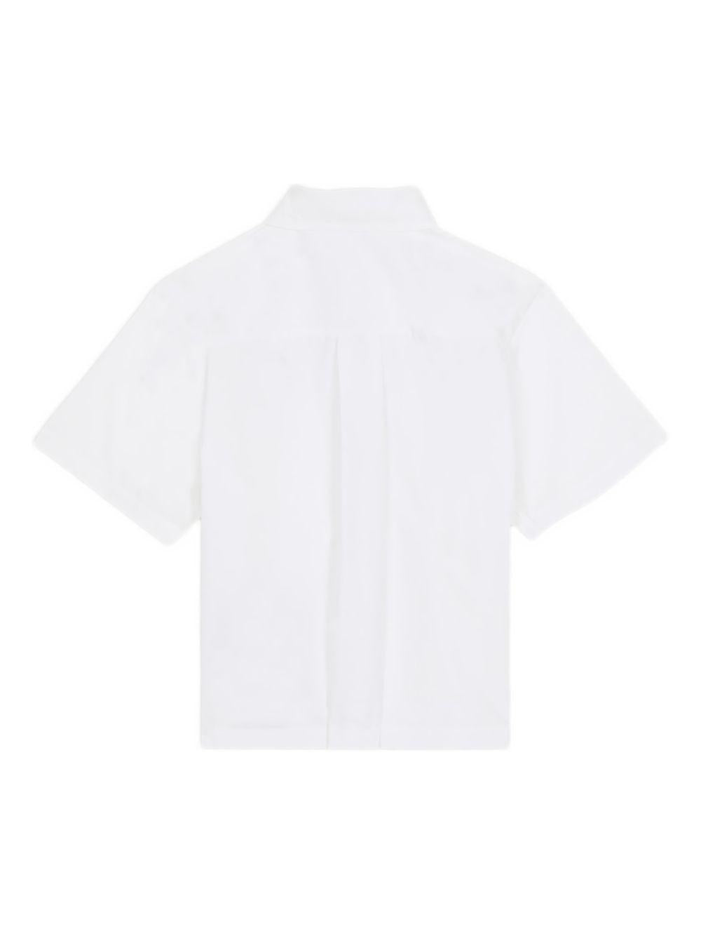 Camicia per bambino Balmain Kids bianca con cuciture a contrasto BY5P11 P0562 100NE BALMAIN KIDS