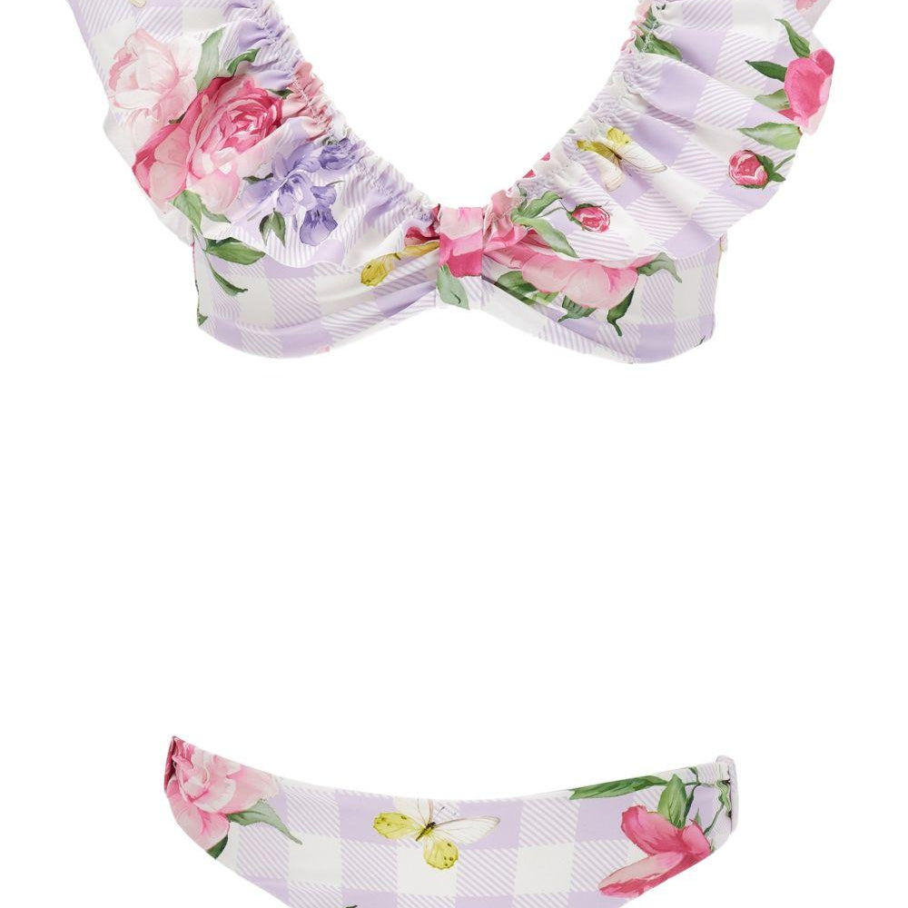 Costume per bambina Monnalisa Kids multicolore con stampa floreale all-over 19G002 7052 0065 MONNALISA KIDS
