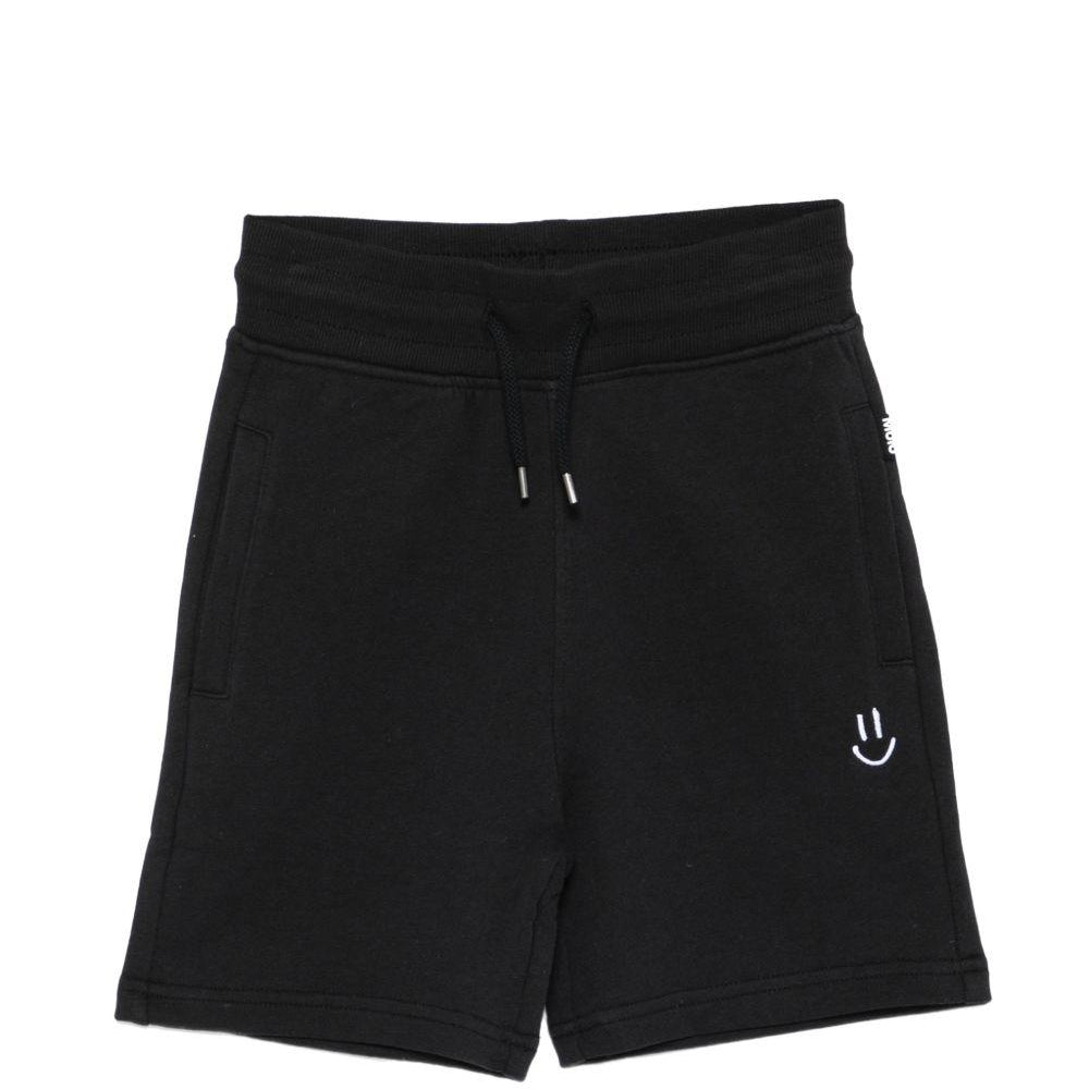 Shorts per bambino Molo neri con stampa smiley 6S26H201 0099 MOLO KIDS