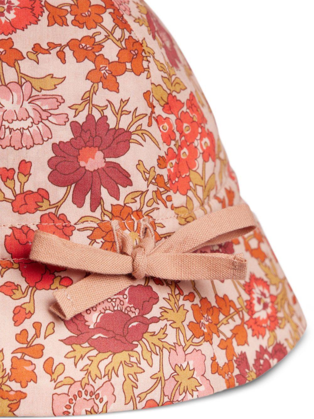 Cappello per neonata Bonpoint rosso con stampa floreale all-over S06XACW00002 520 BONPOINT