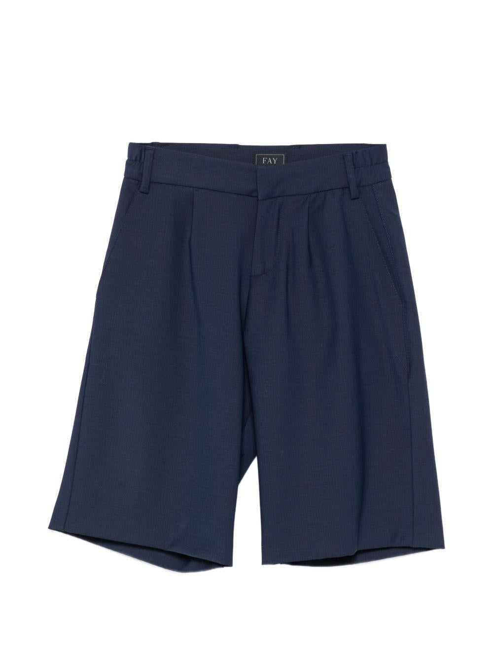 Shorts per bambino Fay Kids blu con passanti per cintura FY6P19 I0315 620 FAY KIDS