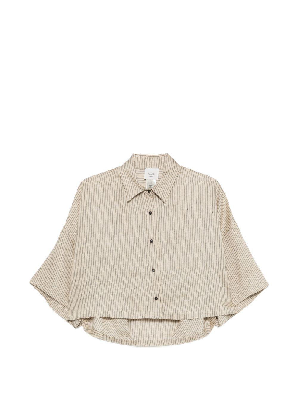 Camicia per donna Alysi beige colletto alla francese 116275 P6220 CM ALYSI