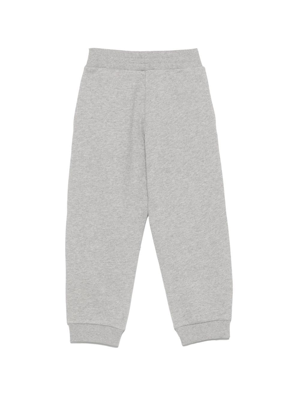 Pantaloni per bambino Missoni Kids grigi con dettaglio logo sulla gamba MZ6H00 Z3188 806 MISSONI KIDS