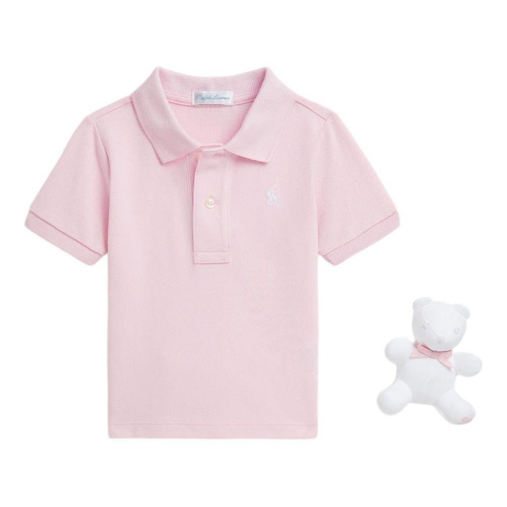 Set con polo per neonata POLO RALPH LAUREN KIDS rosa in cotone 320940294 002 Ralph Lauren kids