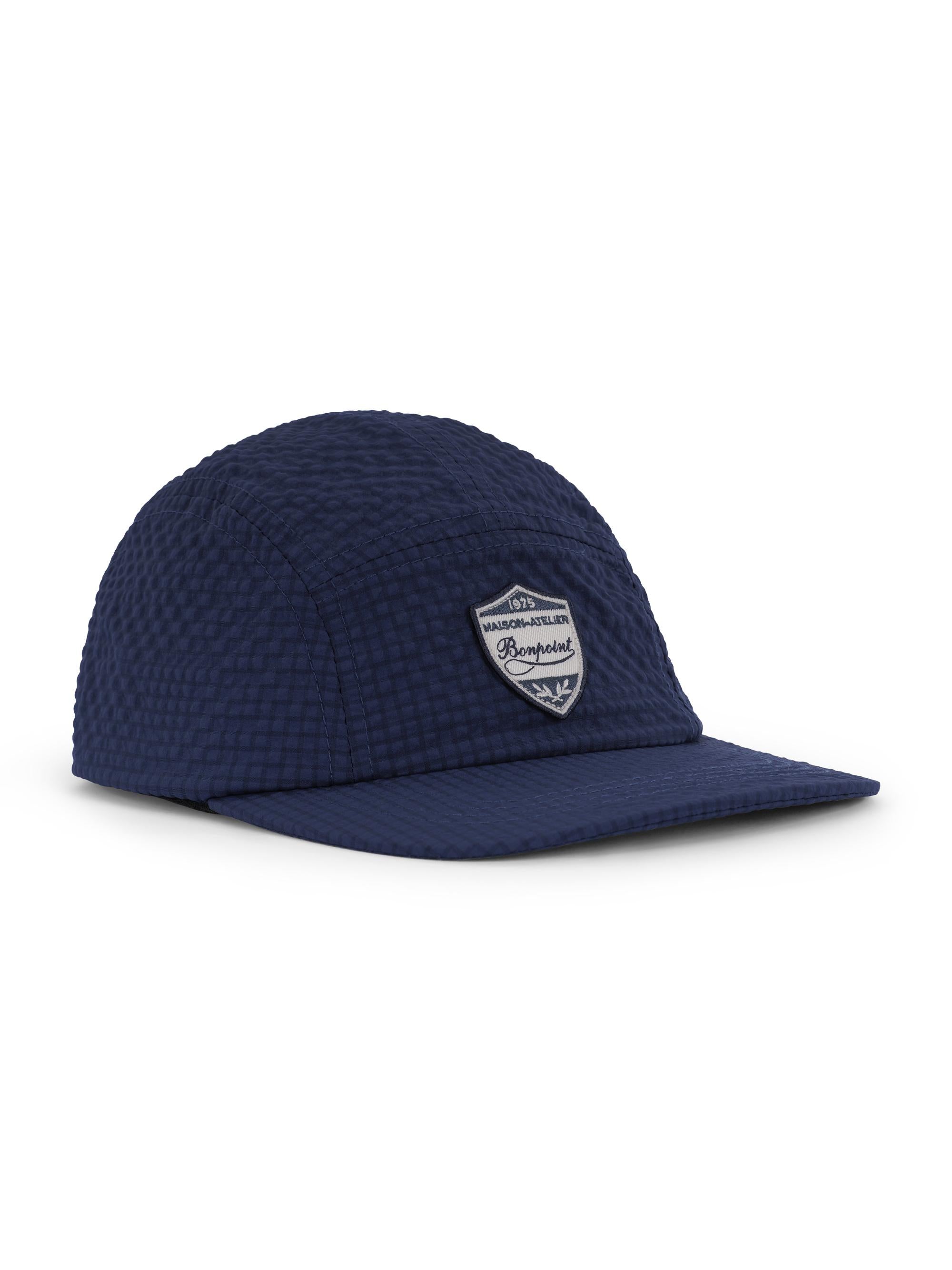 Cappello per bambino Bonpoint blu con finitura in rilievo C06BACW00001 073 BONPOINT