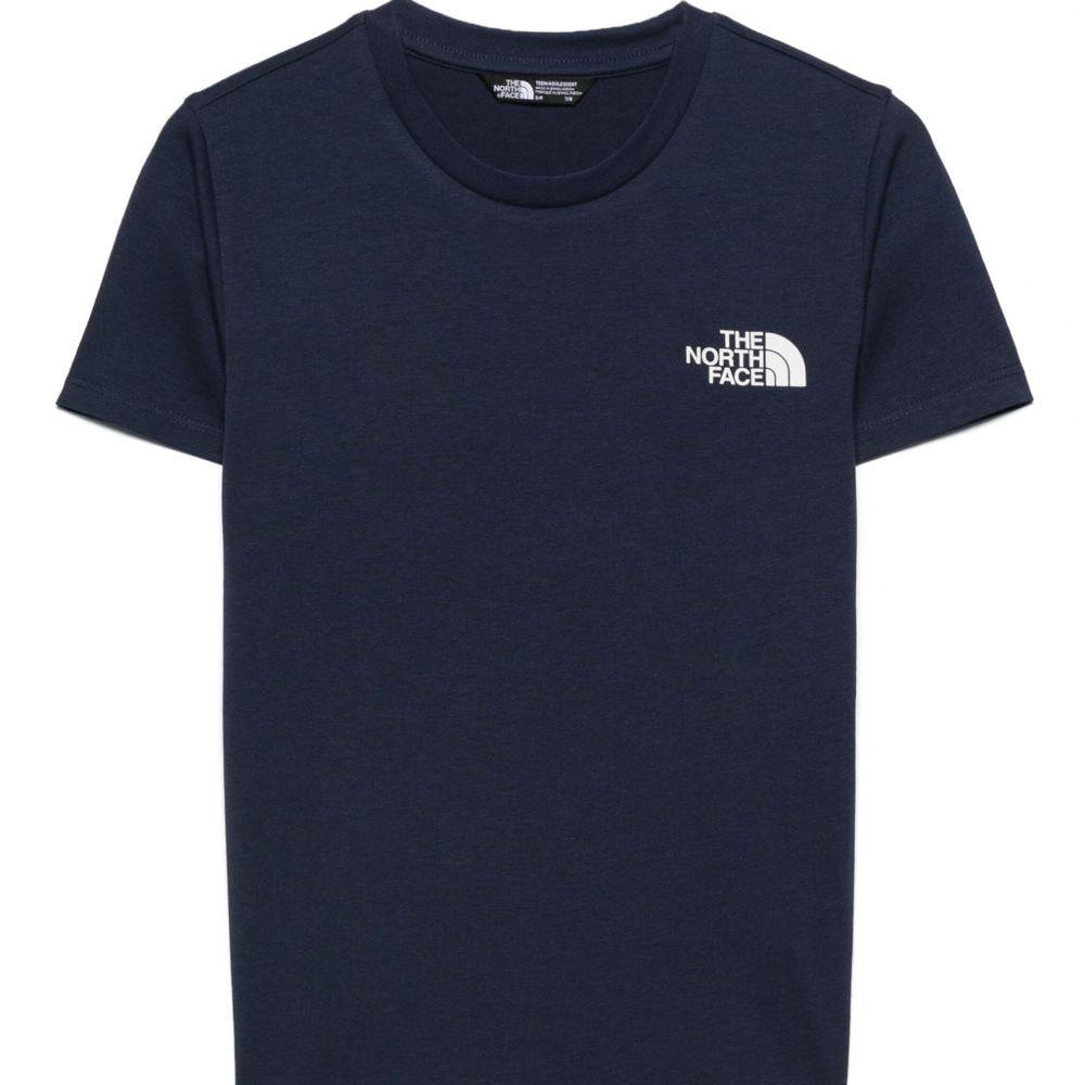 T-shirt per bambino The North Face Kids blu con dettaglio logo NF0A87T4 8K21 THE NORTH FACE KIDS