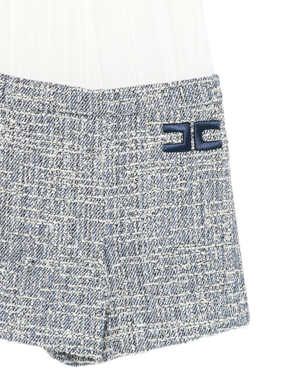 Tuta per bambina Elisabetta Franchi La Mia Bambina multicolore con motivo intreccciato EFTA1160TV123 D915 ElISABETTA FRANCHI KIDS
