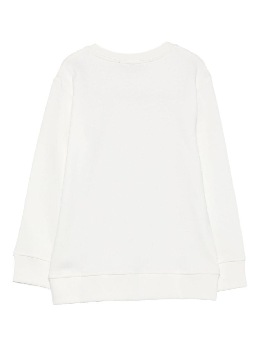 Felpa per bambina Stella McCartney Kids bianco con stampa Stellabrate TX4B50 Z0453 101 STELLA McCARTNEY KIDS