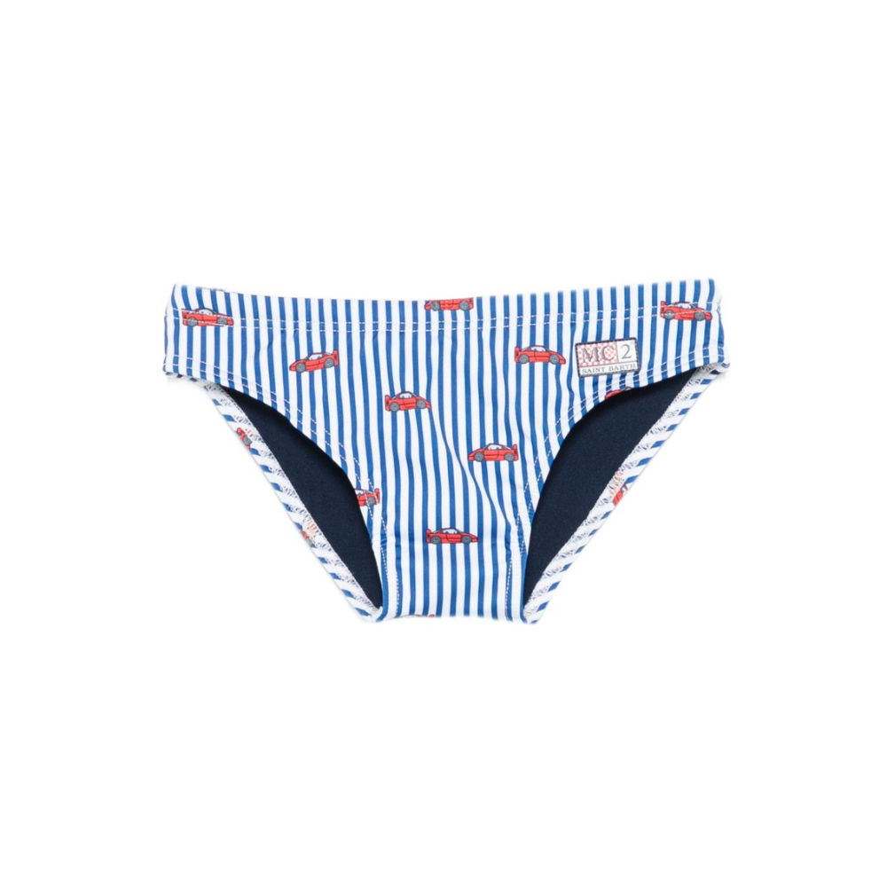 Costume per bambino MC2 Saint Barth Kids multicolore con design a righe BIL0001 01075L MC2 ST. BARTH KIDS