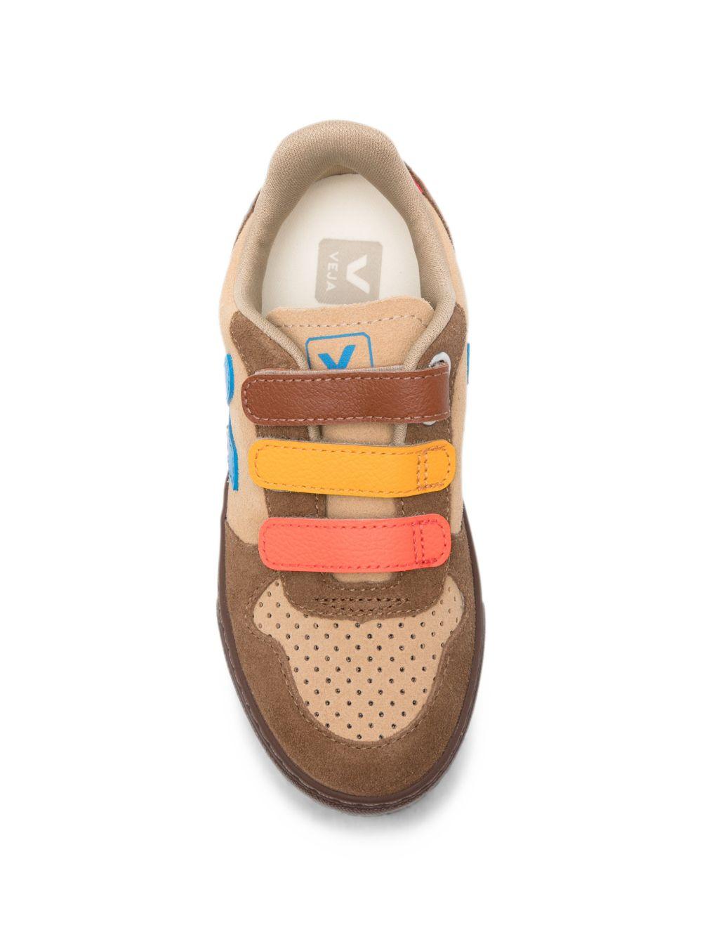 Sneakers per bambini Veja Kids marrone con inserti multicolorati CV0321770 DESERT EGEE BROWN VEJA KIDS