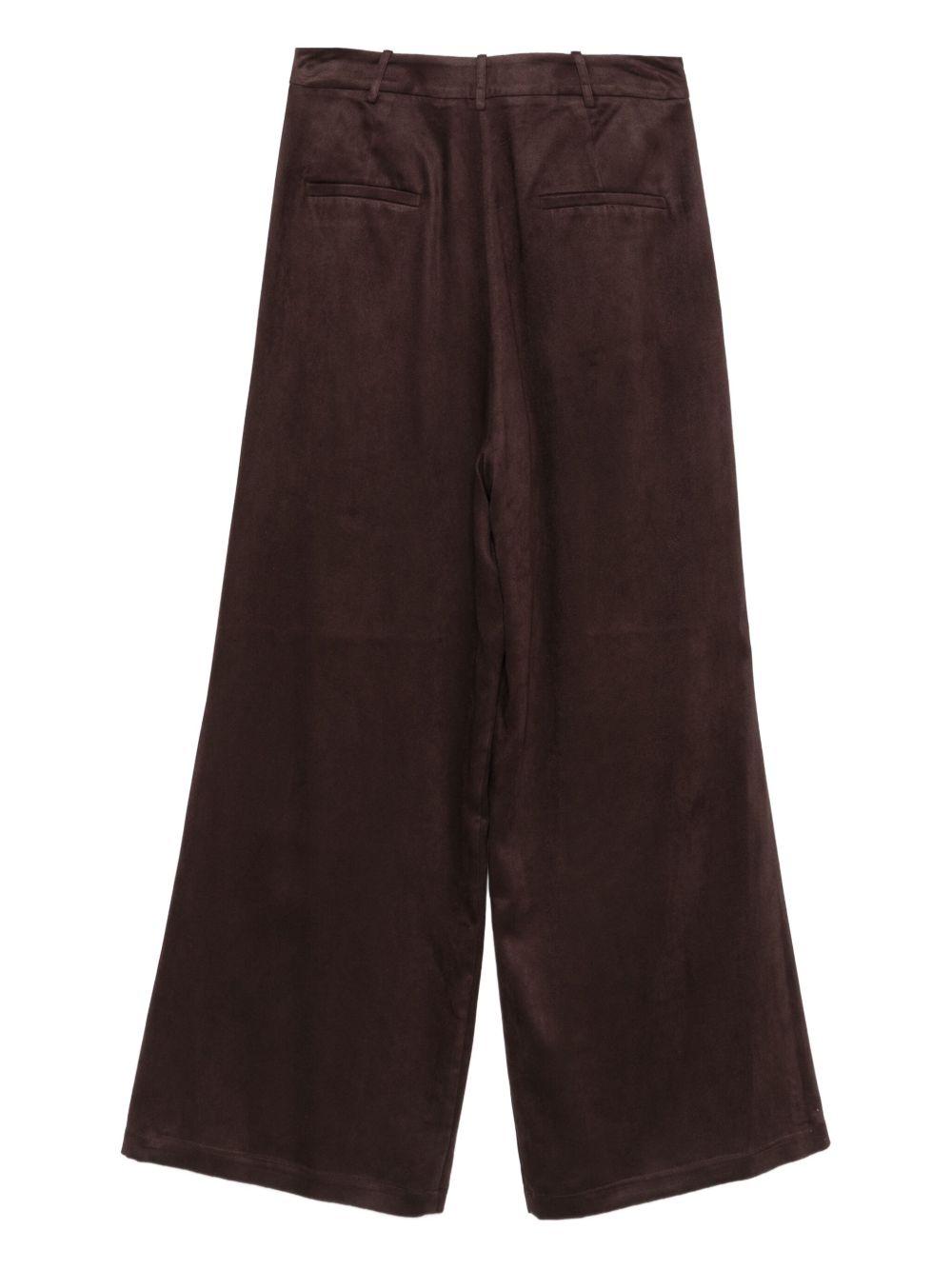 Pantaloni per donna ALYSI marroni con tasche posteriori 165130 A5042 CHOCO ALYSI