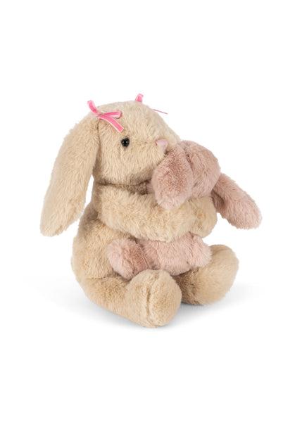 Peluche bunny per bambina Konges Slojd beige con coniglietti che si abbracciano KS105291 BUNNY KONGES SLOJD