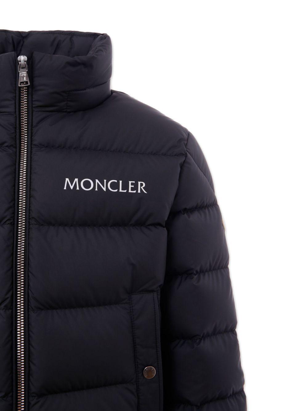 Giacca Joe per bambino Moncler Enfant nera trapuntata con bottoni automatici K29541A00026597X2 999 MONCLER ENFANT