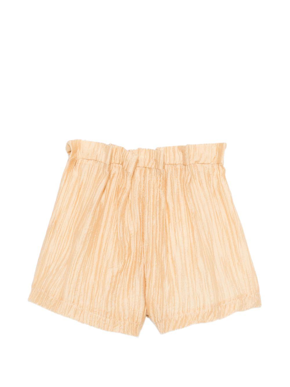 Shorts per bambina Douuod Kids toni neutri con cintura elasticizzata DY6A39 M0079 239 DOUUOD KIDS